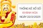 Thống kê xổ số Khánh Hòa ngày 22/2/2023 thứ 4 hôm nay