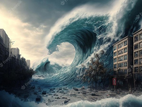 Mơ thấy sóng thần tất tay cặp số nào, báo mộng điềm gì?
