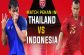 Lịch sử đối đầu Thái Lan vs Indonesia