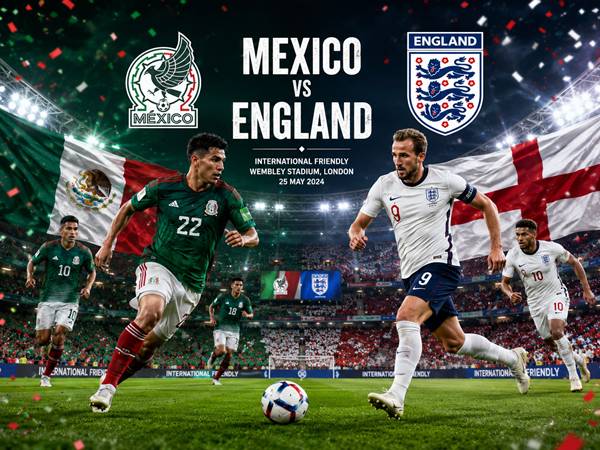 Dự bóng đá Mexico với Anh 7h00 ngày 06/07